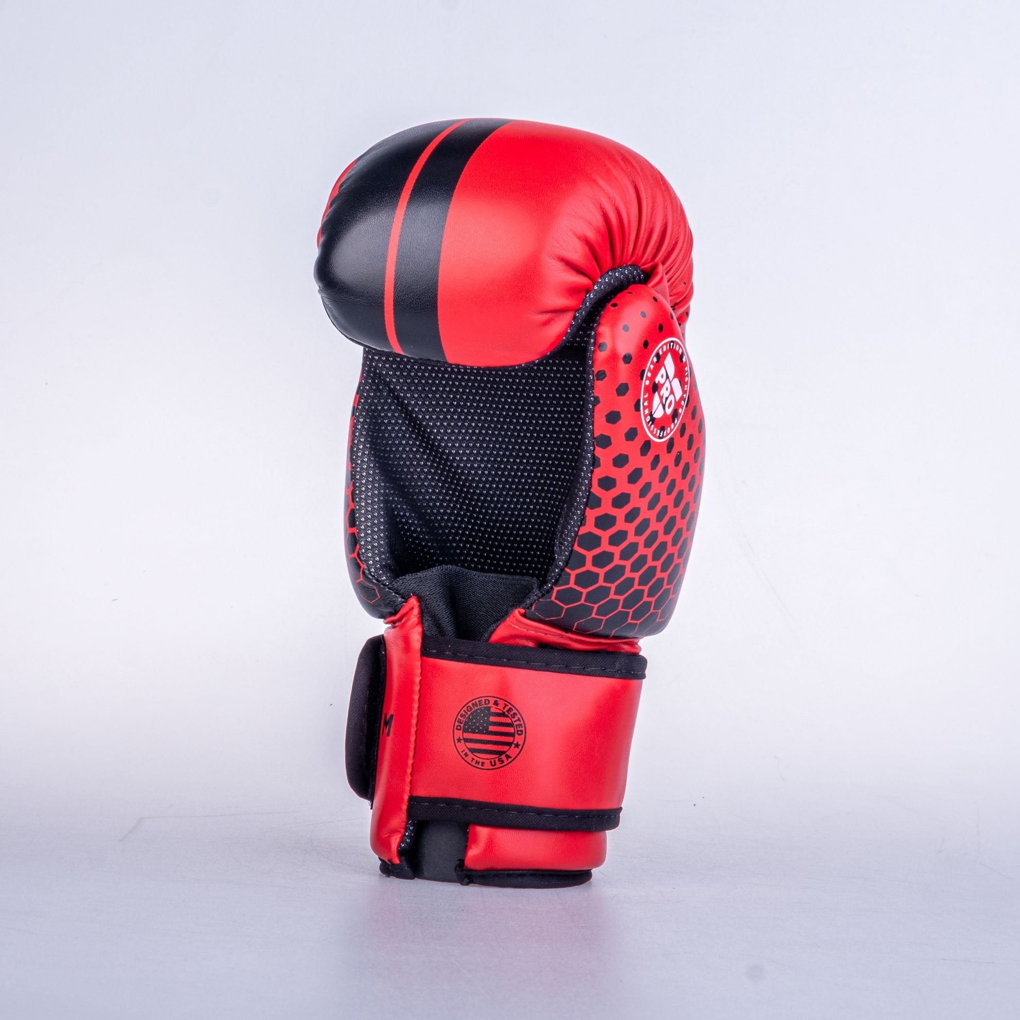 Fighter Open Gloves Pro Honeycomb - red/black