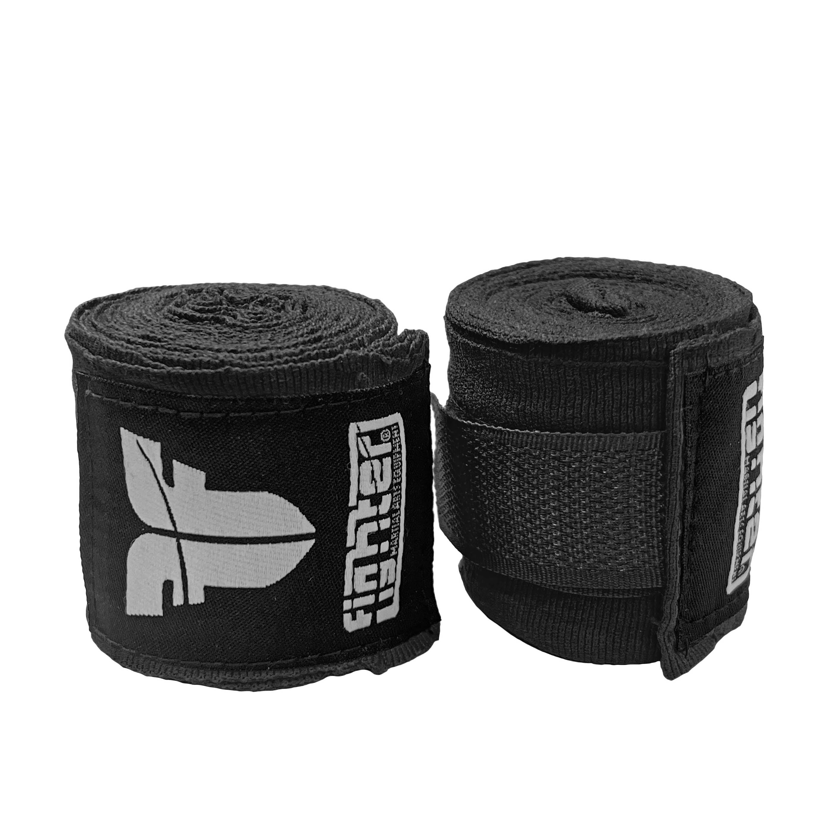 Fighter Semi-Elastic Hand Wraps - black, FHW-3030-02